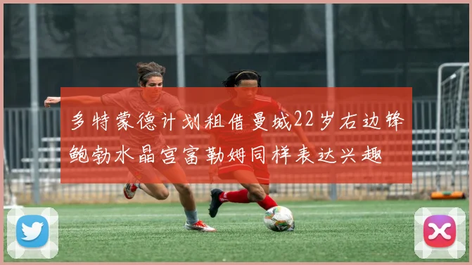 多特蒙德计划租借曼城22岁右边锋鲍勃水晶宫富勒姆同样表达兴趣